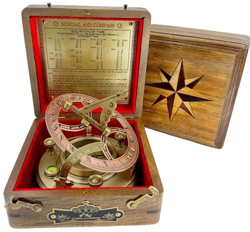 MAH Brass Nautical Compass