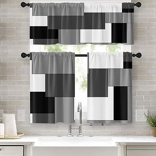 Tayney Kitchen Window Curtains Set