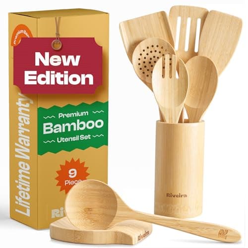 Riveira Bamboo Cooking Utensils Set