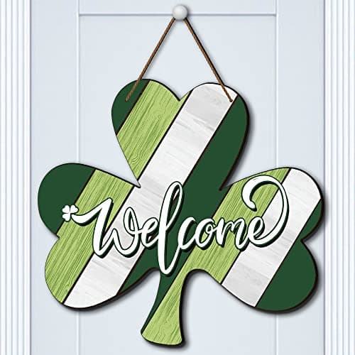 WOCOMP Shamrock Wooden Sign