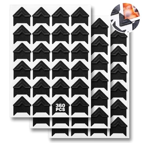 360 Black Photo Corners