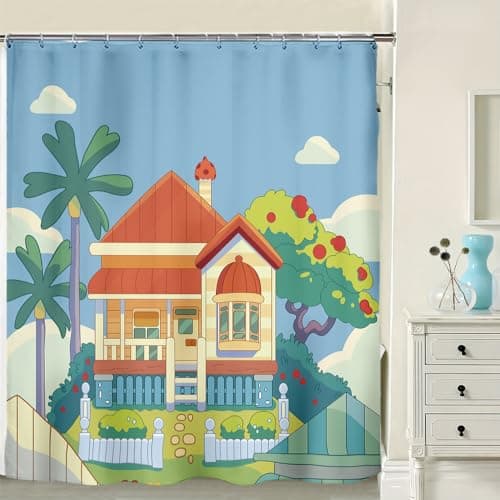 CUVYEU Kids Shower Curtain