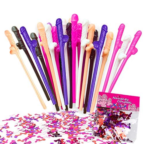 Desin Bachelorette Party Straws
