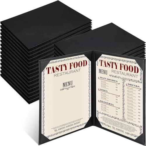 Skyygemm Leather Menu Holders
