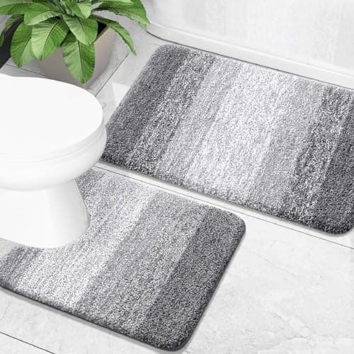 OLANLY Bathroom Rug Set