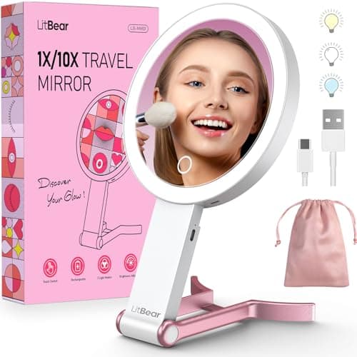 LitBear Travel Makeup Mirror