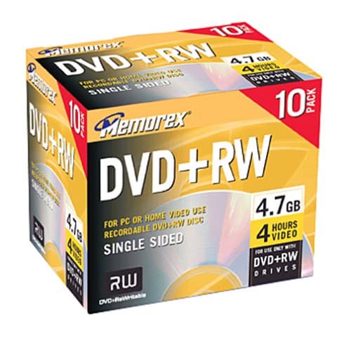 Memorex DVD+RW Media