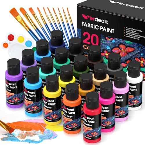 Premium 20-Color Fabric Paint