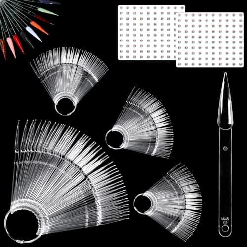 Allstarry 200 Pcs Nail Swatch Sticks