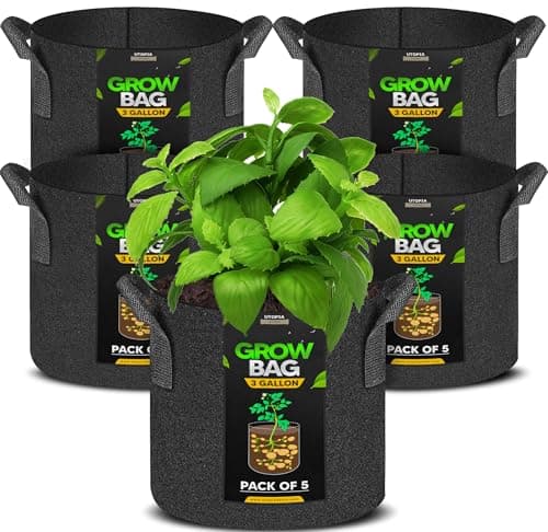 Utopia Home 5 Gallon Grow Bags