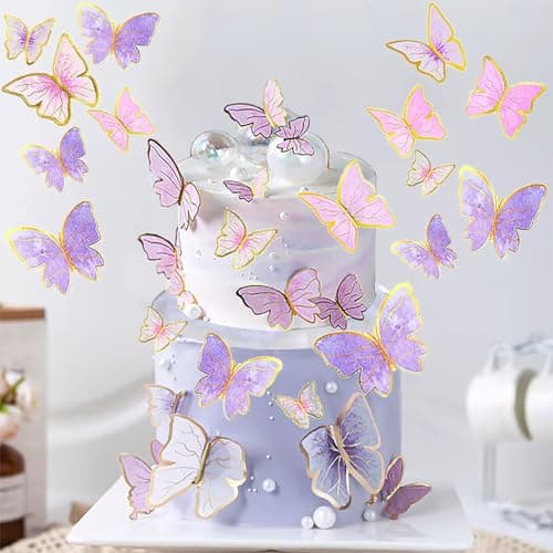 Hazyore Butterfly Cake Toppers
