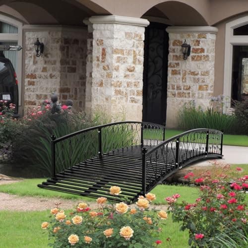 8ft Metal Garden Bridge