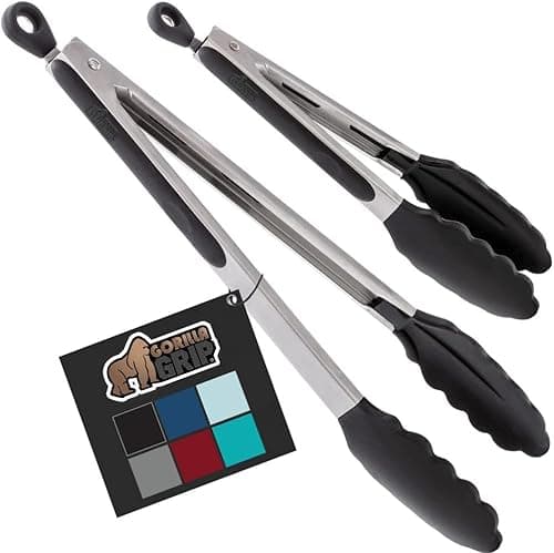 Gorilla Grip Kitchen Tongs Set