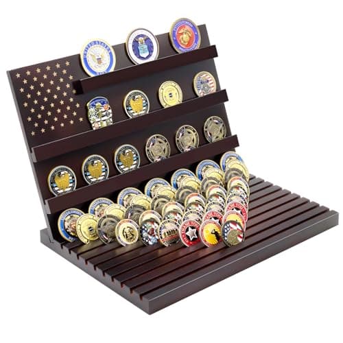LIUYALO Wooden Coin Display Case