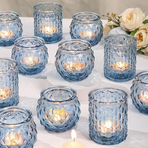 DARJEN Blue Votive Holders