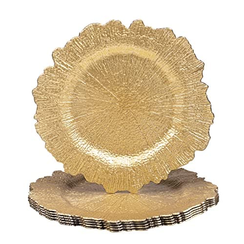 MAONAME Gold Charger Plates