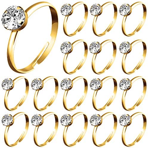 Whaline Gold Bridal Shower Rings