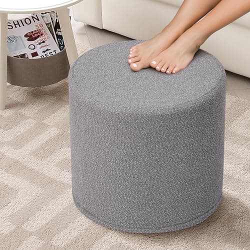 KKdema Round Pouf Ottoman