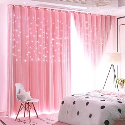 UNISTAR Star Cut Out Curtains