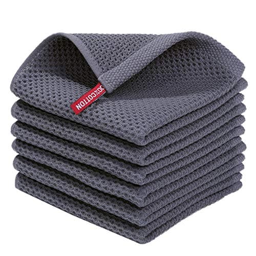 Homaxy Cotton Waffle Dish Cloths