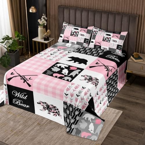 jejeloiu Bear Bedspread