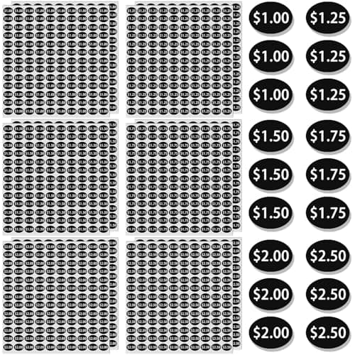 HINZIC Vending Machine Price Labels