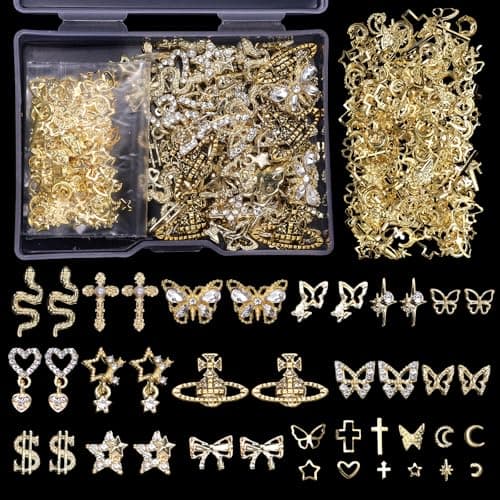 Cynailli 3D Gold Nail Charms