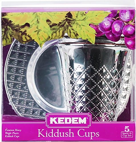 kedem Kiddush Cups with Tray