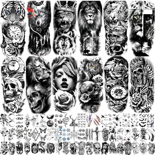 JEEFONNA Temporary Tattoo Sheets