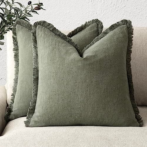 Foindtower Decorative Linen Pillow Covers