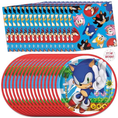Unique Sonic Plates and Napkins