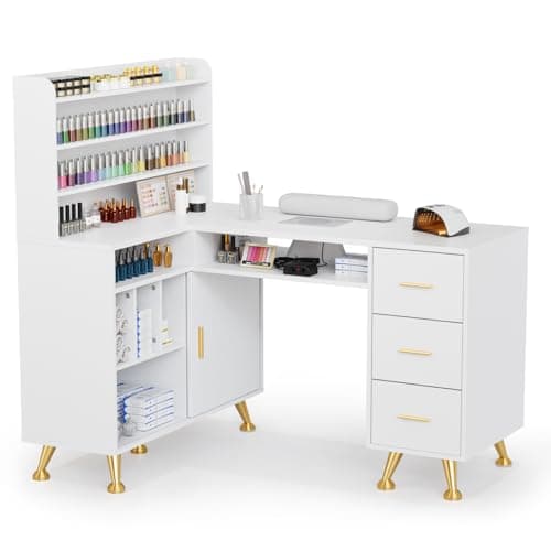 OmySalon L-Shaped Desk